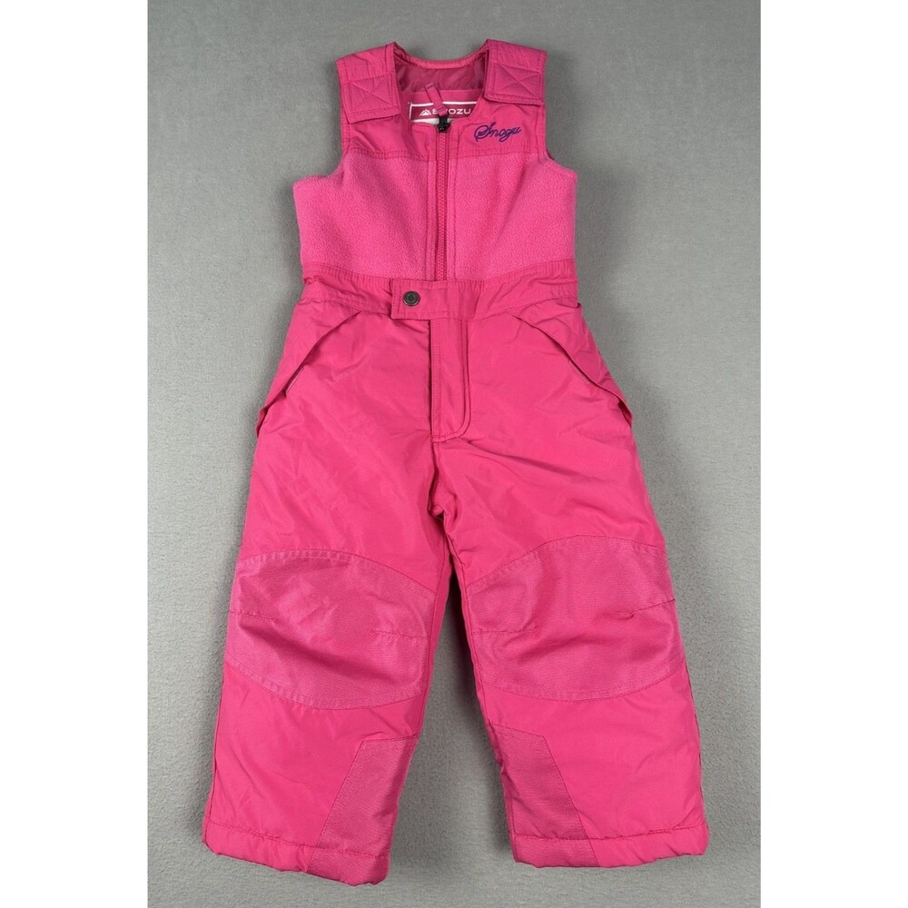 Snozu Pink Waterproof Snow Bibs 3T Ski Snow Sports Winter Gear